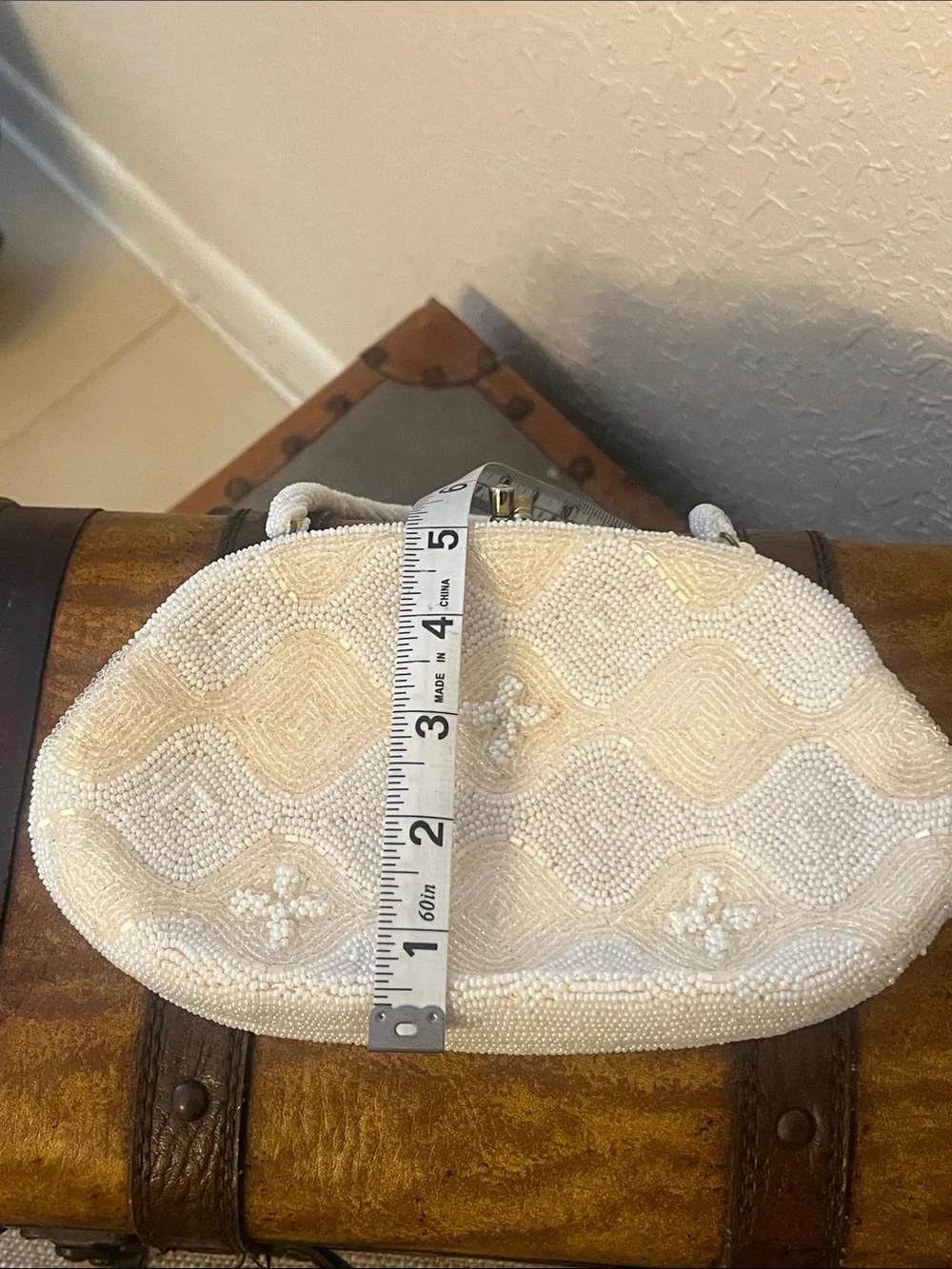 VIVANT By Sarne Vintage Italian Beads Hand Beaded Handbag Clutch Evening Bag
